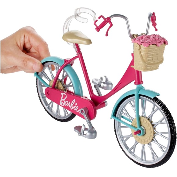 Barbie Bicycle with Basket of Flowers - Picture 2 of 10